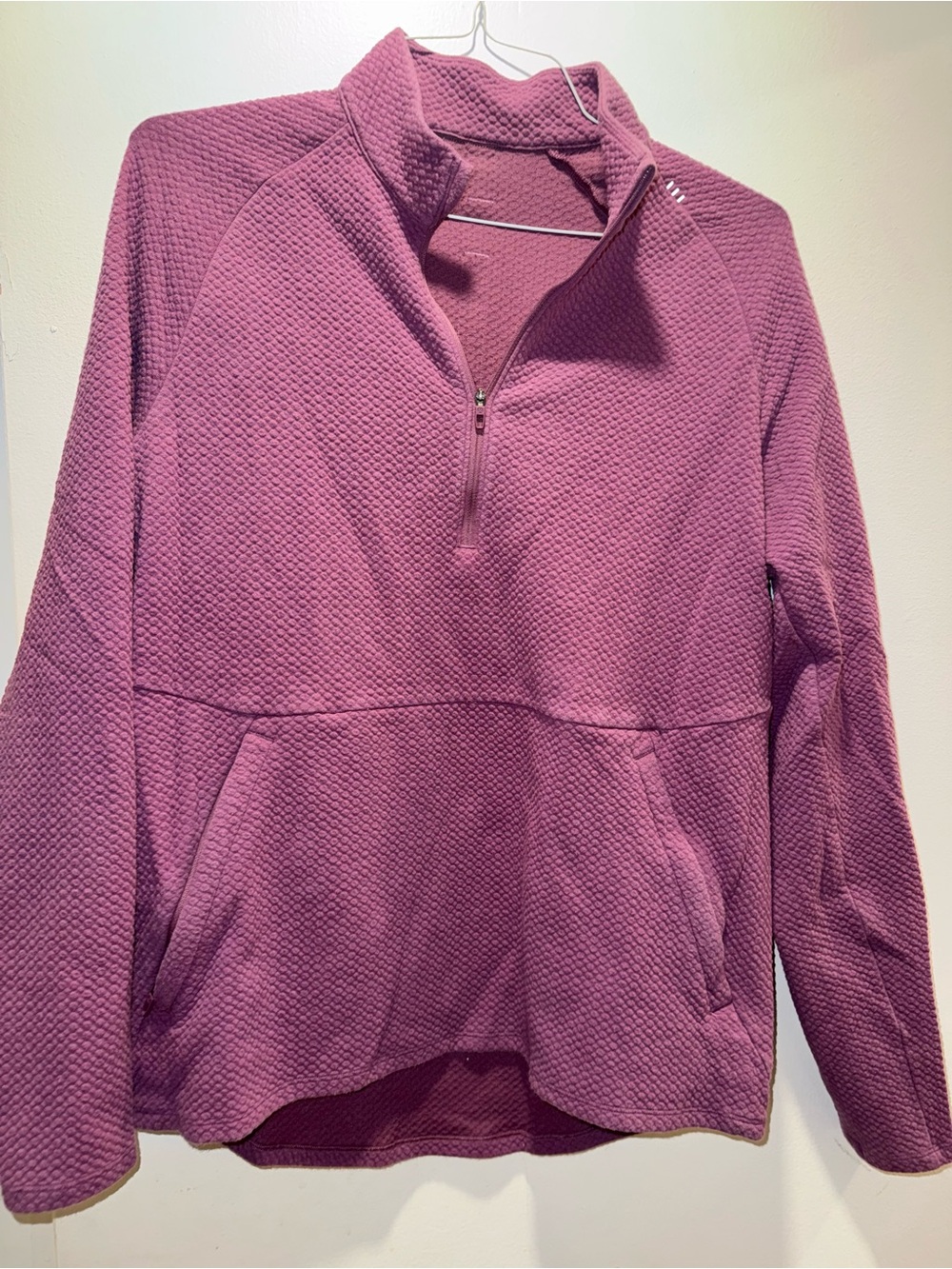 lululemon athletica Mauve Quilted Half-Zip Pullover